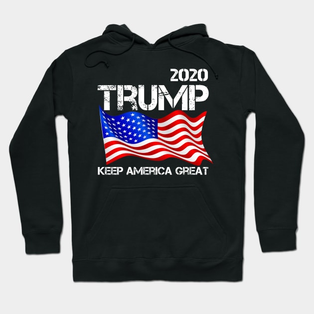 Donald Trump 2020 Hoodie by Johnathan Allen Wilson